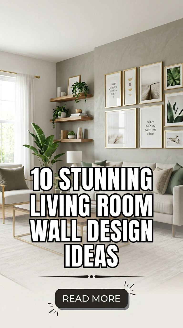 10 Stunning Living Room Wall Design Ideas