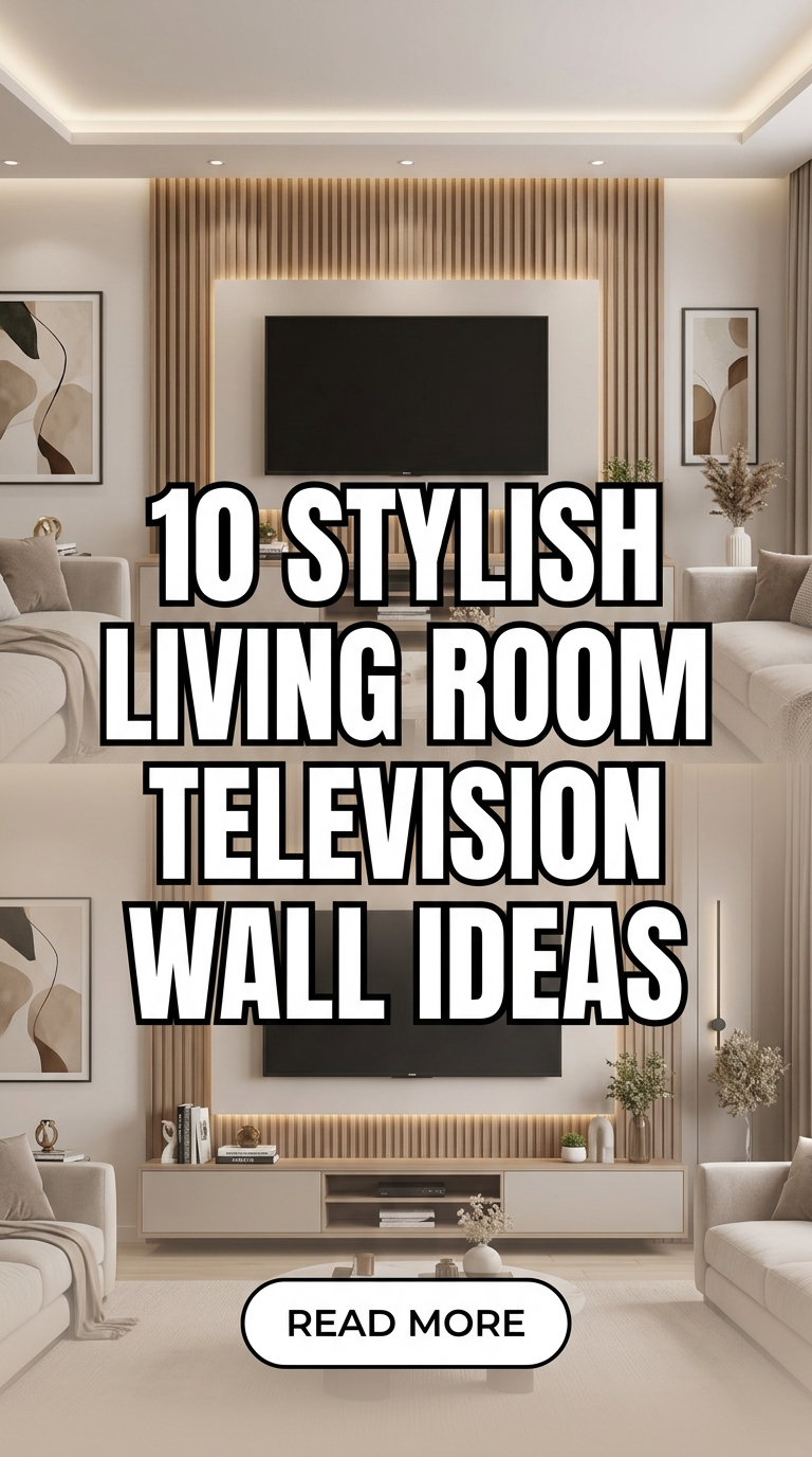10 Stylish Living Room Television Wall Ideas
