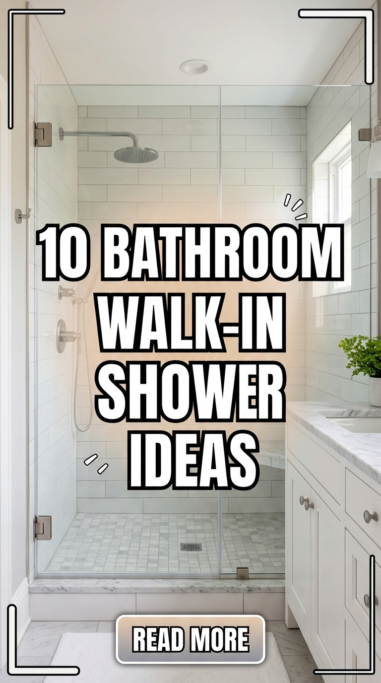 10 Bathroom Walk-In Shower Ideas