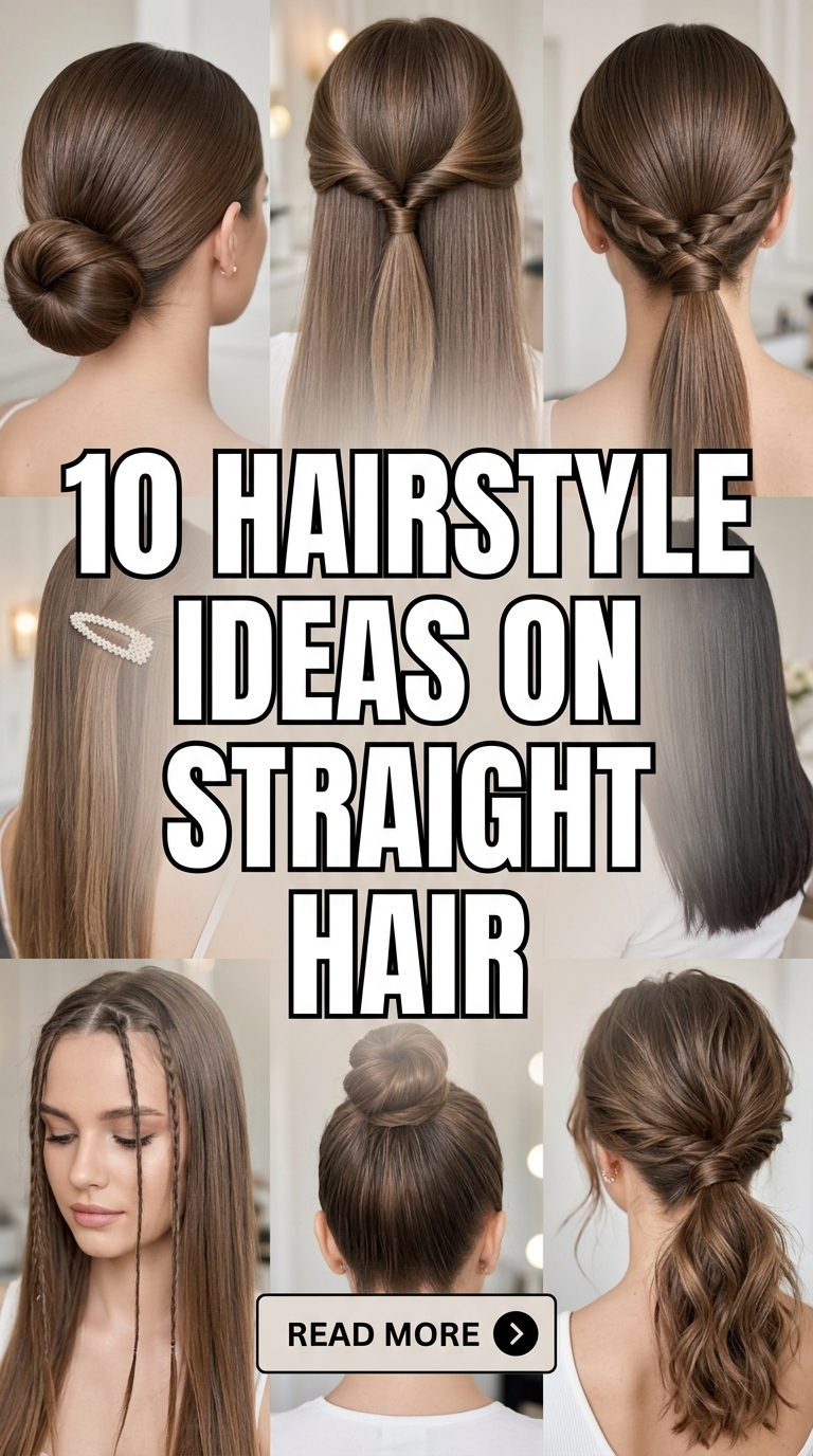 10 Hairstyle Ideas on Straight Hair
