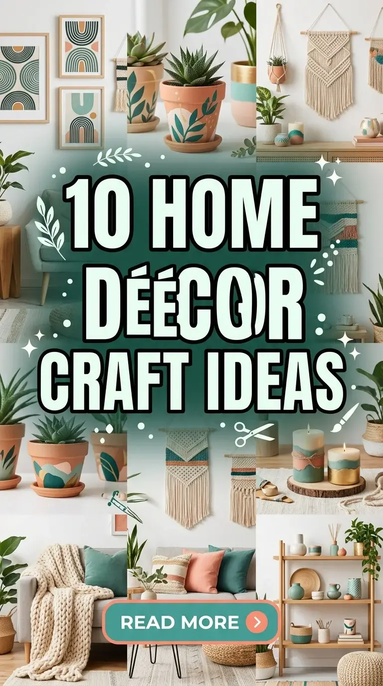 10 Home Décor Craft Ideas