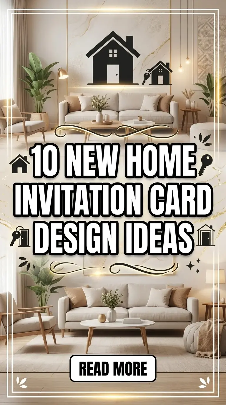 10 New Home Invitation Card Design Ideas