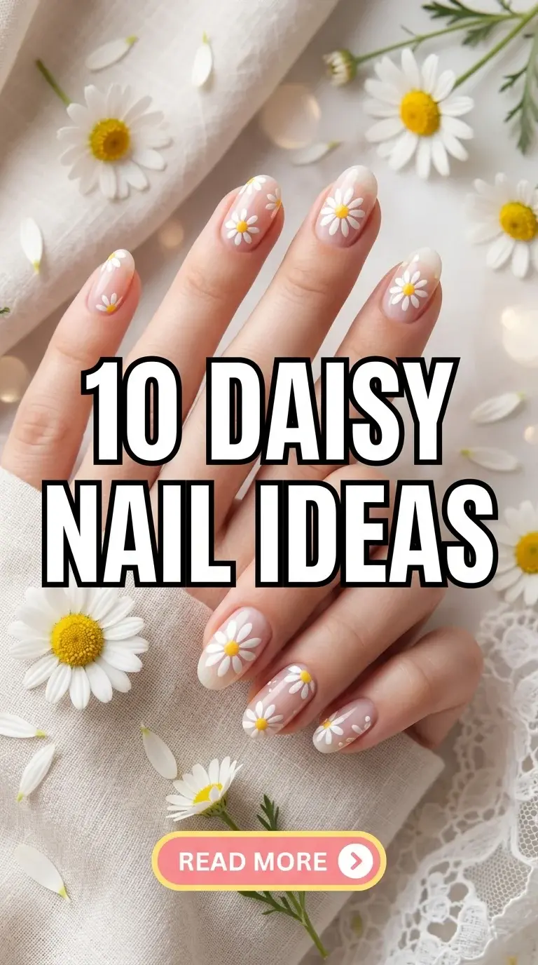 10 Daisy Nail Ideas