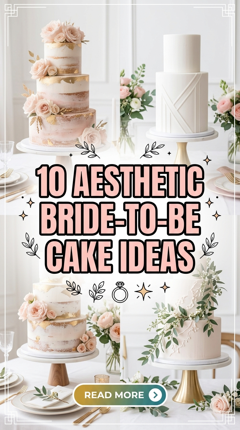 10 Aesthetic Bride-to-Be Cake Ideas