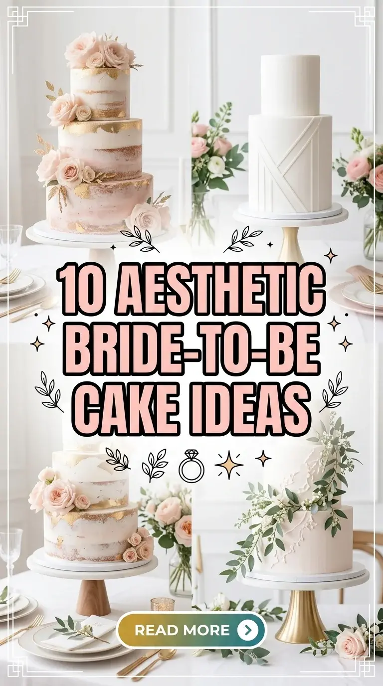 10 Aesthetic Bride-to-Be Cake Ideas