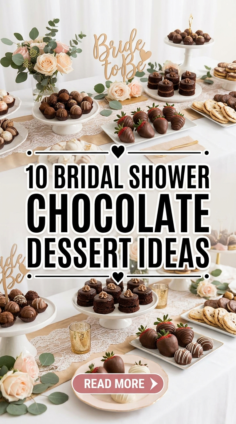 10 Bridal Shower Chocolate Dessert Ideas
