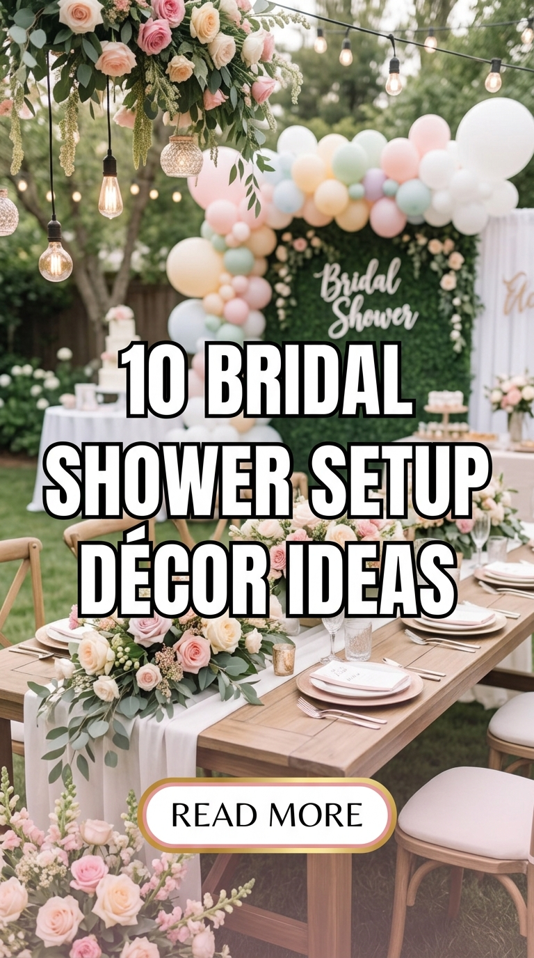 10 Bridal Shower Setup Décor Ideas