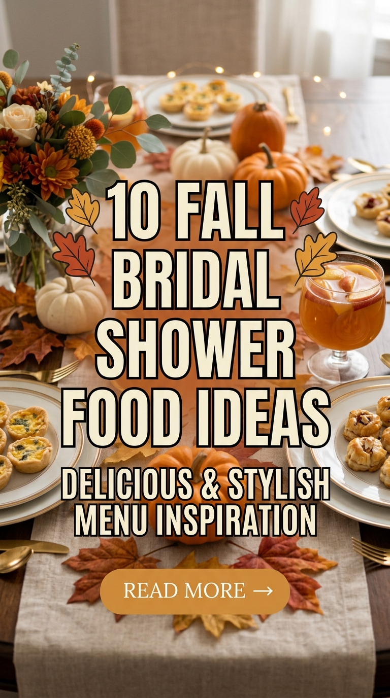 10 Fall Bridal Shower Food Ideas