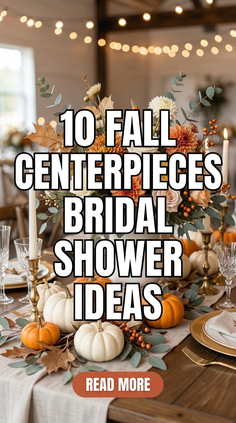 10 Fall Centerpieces Bridal Shower Ideas
