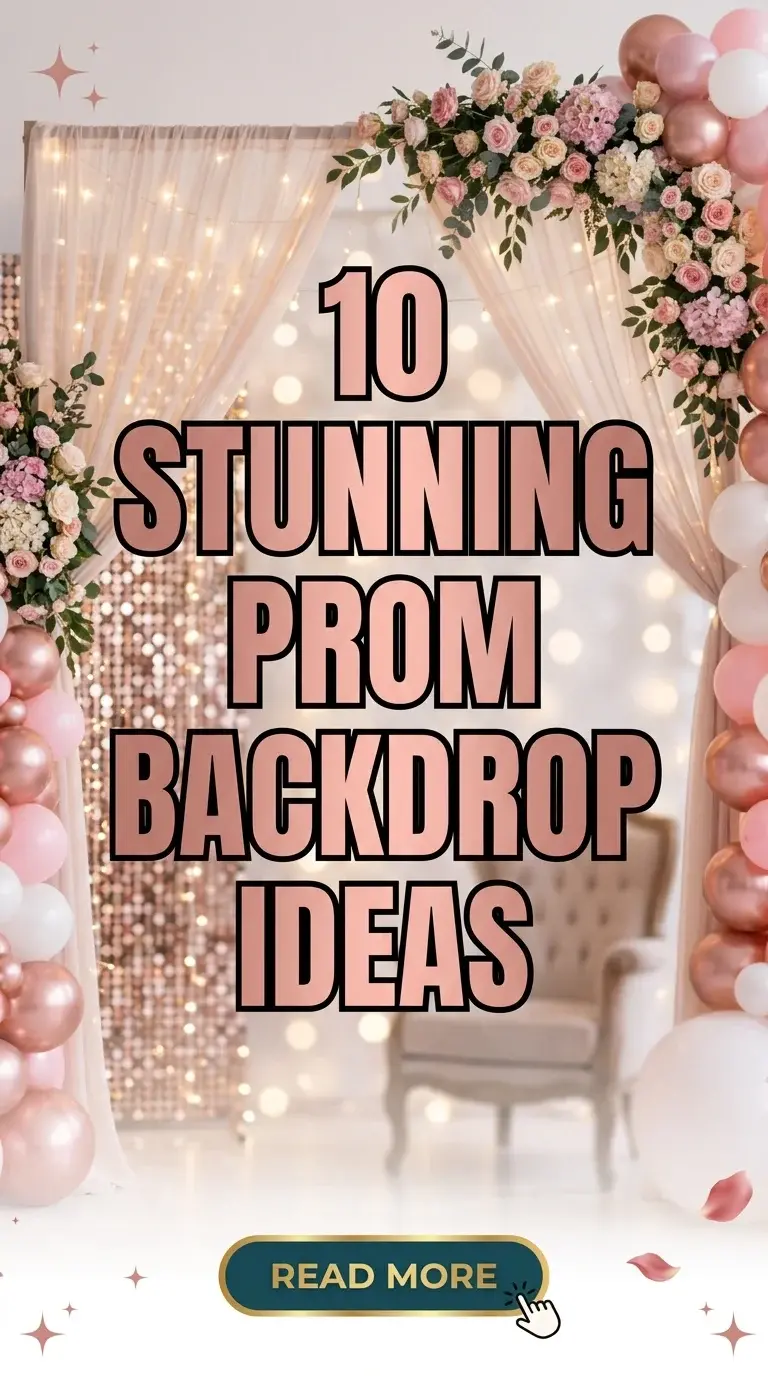 10 Stunning Prom Backdrop Ideas