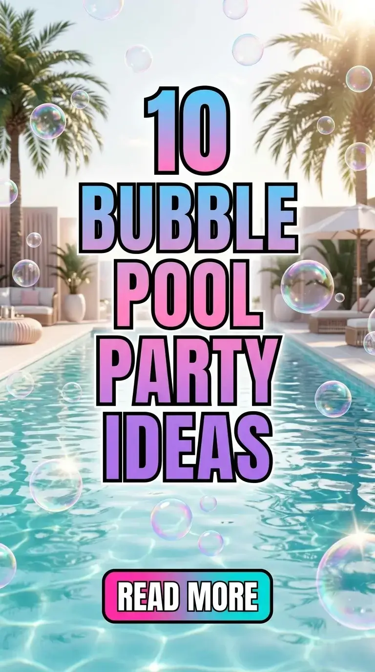10 Bubble Pool Party Ideas