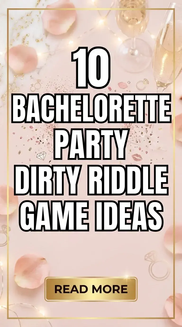 10 Bachelorette Party Dirty Riddle Game Ideas