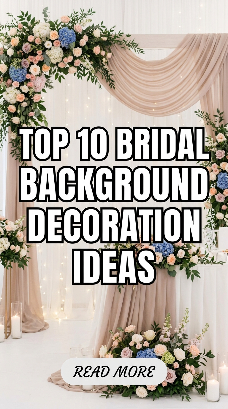 Top 10 Bridal Background Decoration Ideas