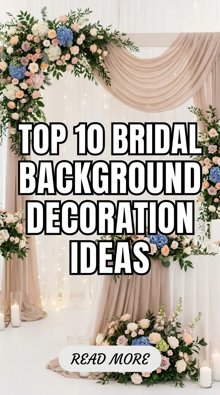 Top 10 Bridal Background Decoration Ideas