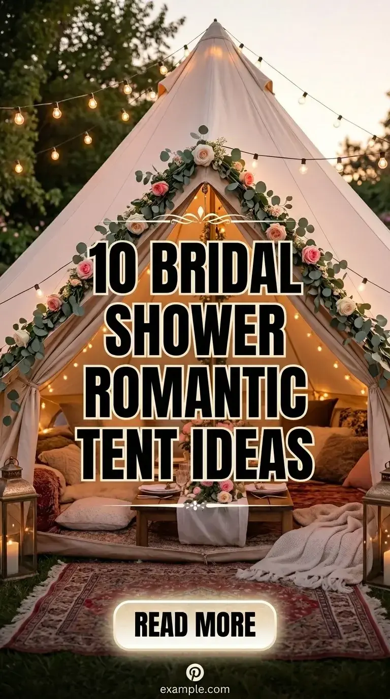 10 Bridal Shower Romantic Tent Ideas