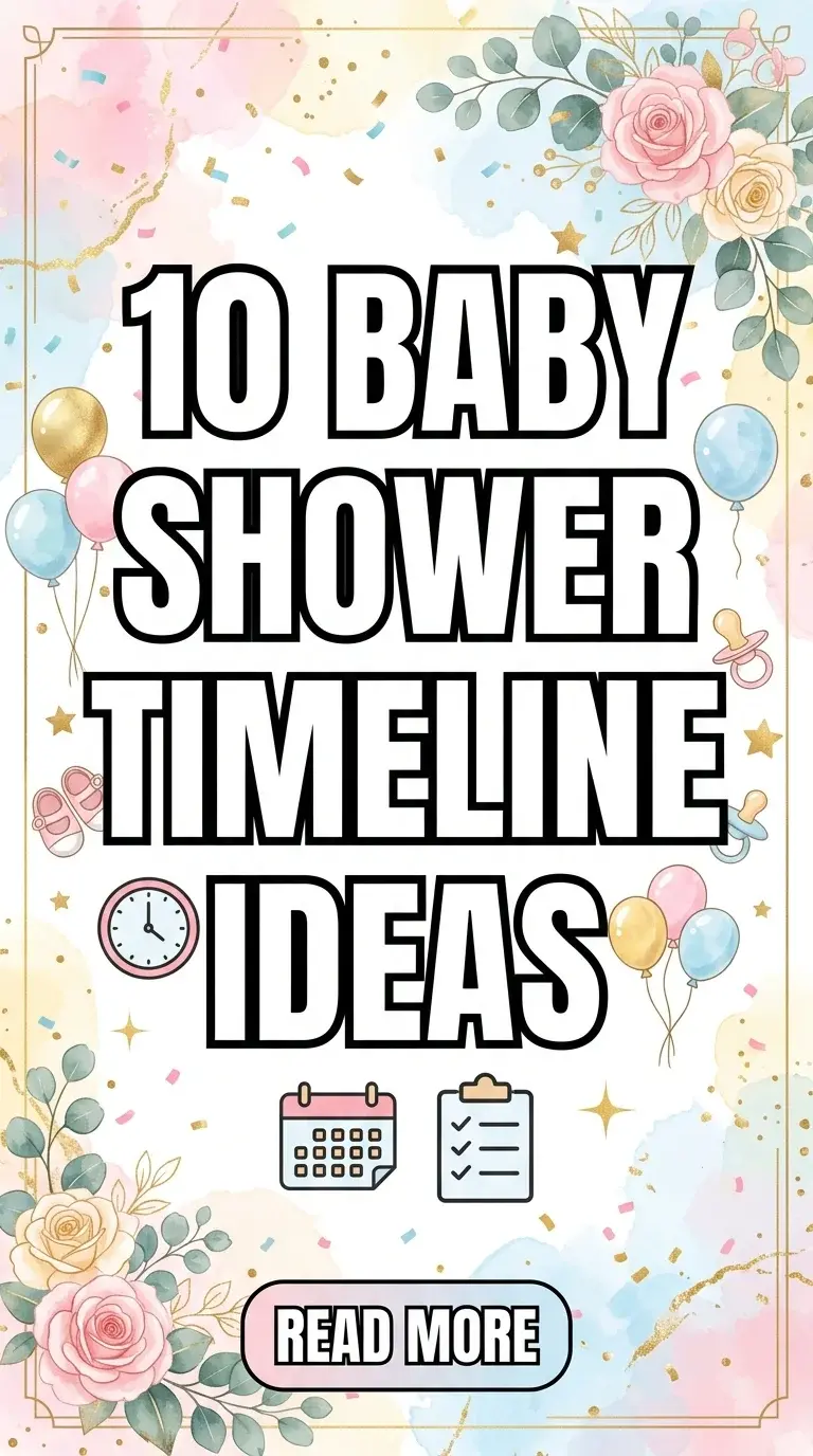 10 Baby Shower Timeline Ideas