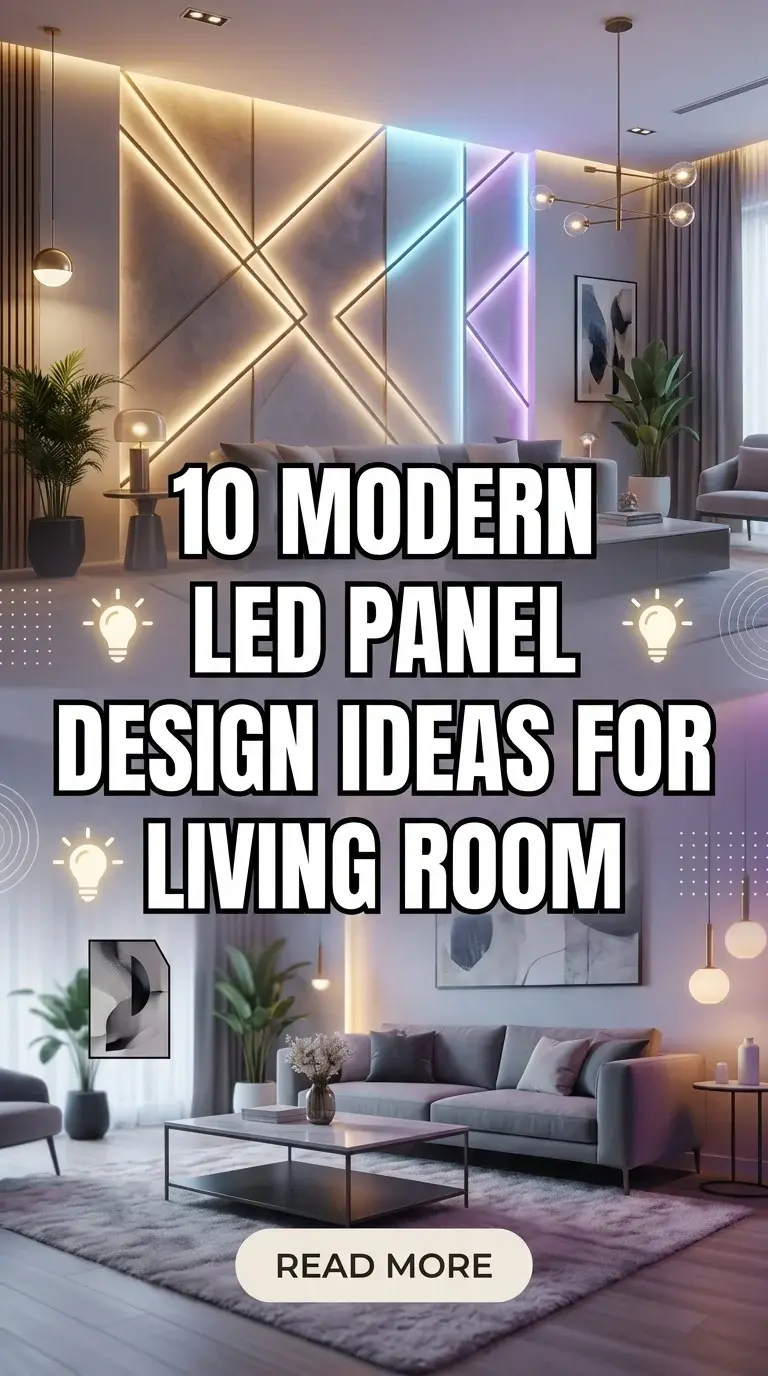 10 Modern LED Panel Design Ideas for Living Room