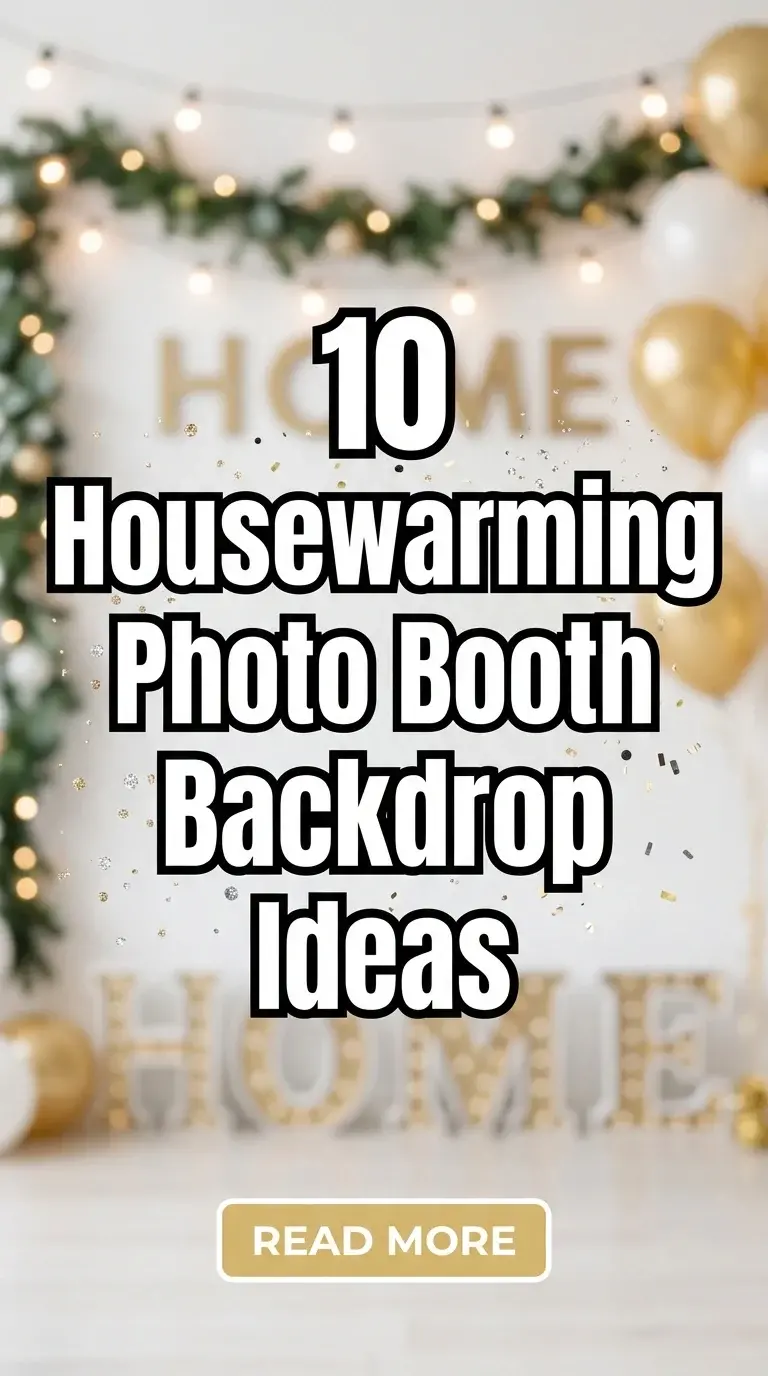 10 Housewarming Photo Booth Backdrop Ideas