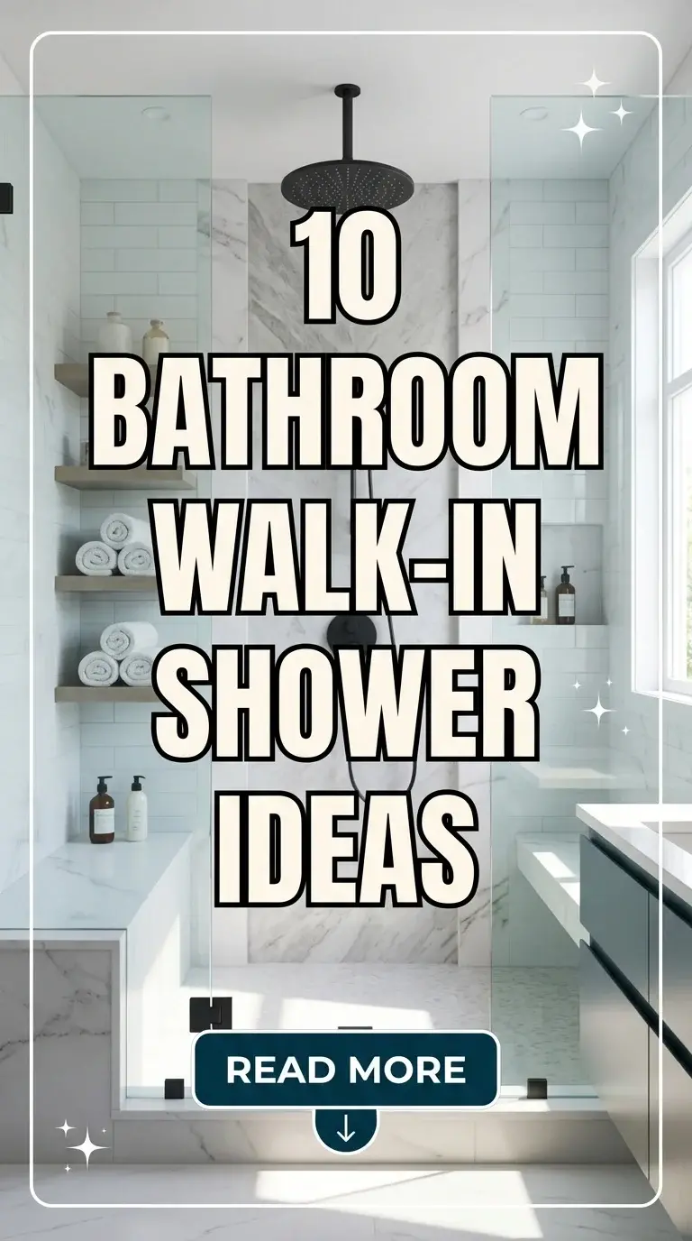 10 Bathroom Walk-In Shower Ideas