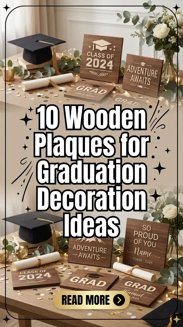 10 Wooden Plaques for Graduation Decoration Ideas