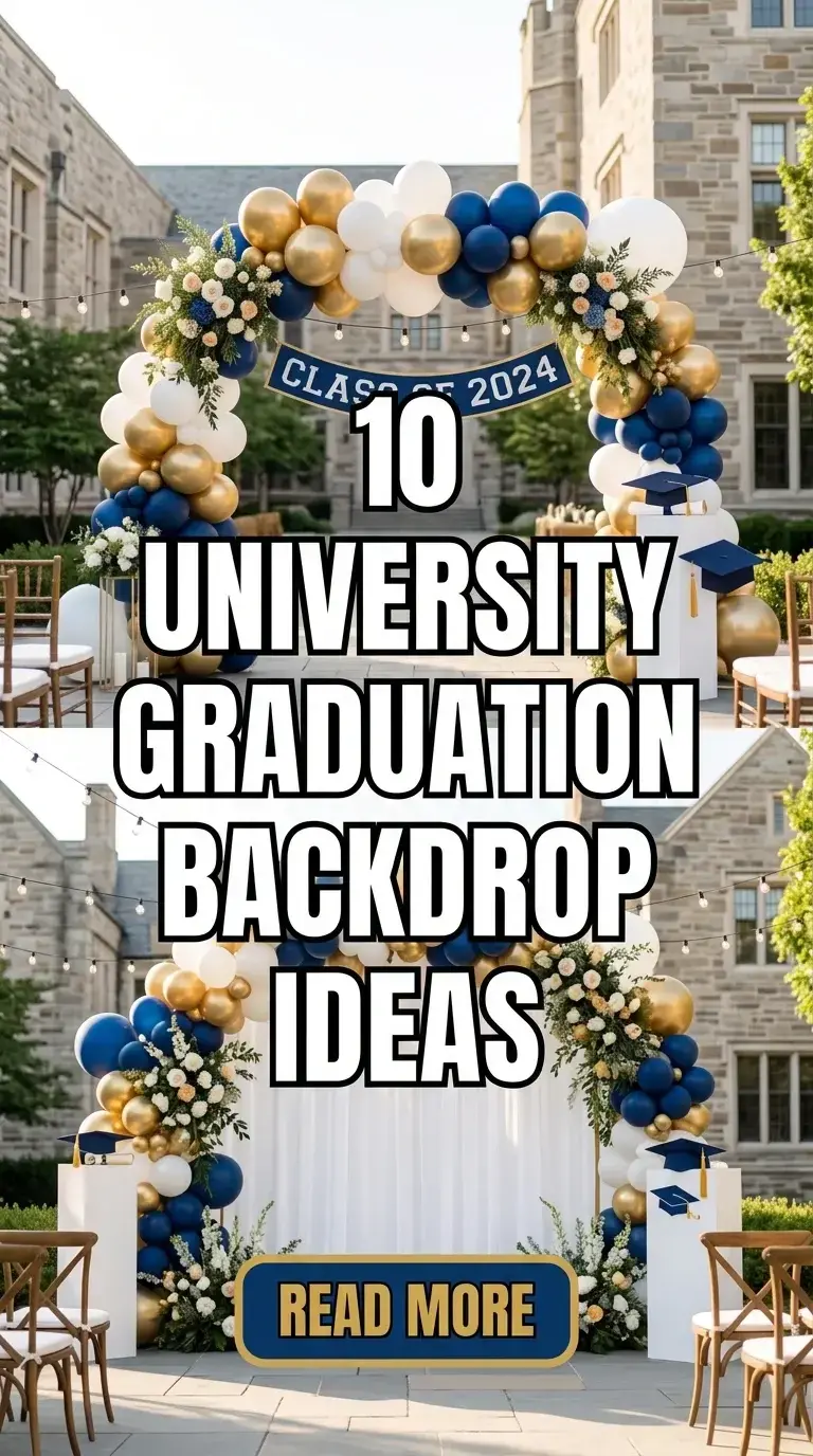 10 University Graduation Backdrop Ideas
