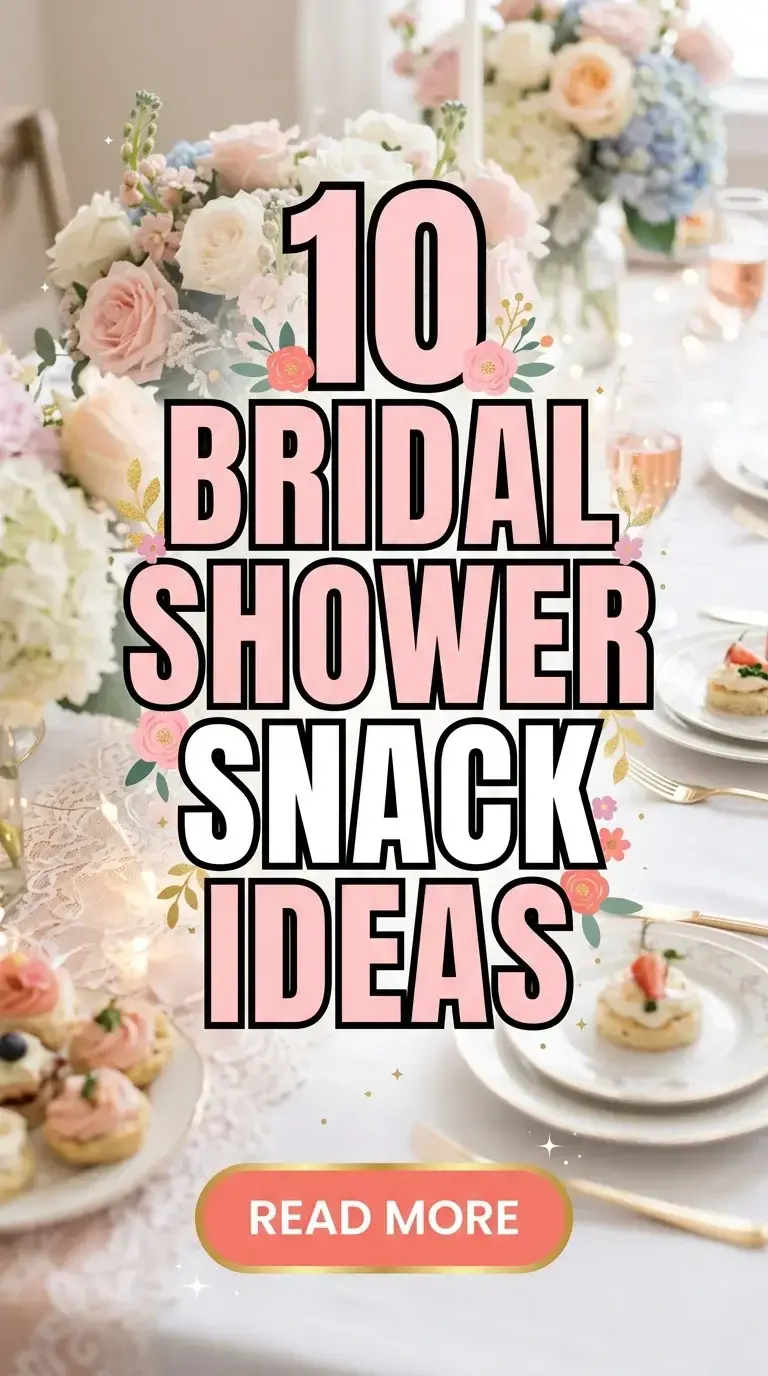 10 Bridal Shower Snack Ideas