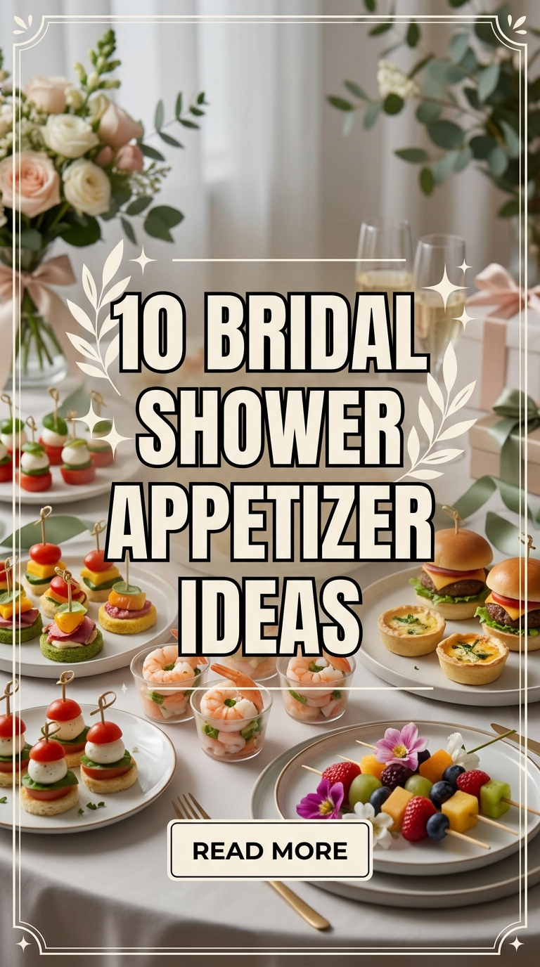 10 Bridal Shower Appetizer Ideas