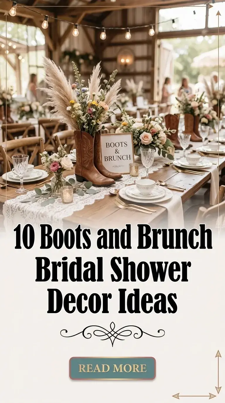 10 Boots and Brunch Bridal Shower Decor Ideas