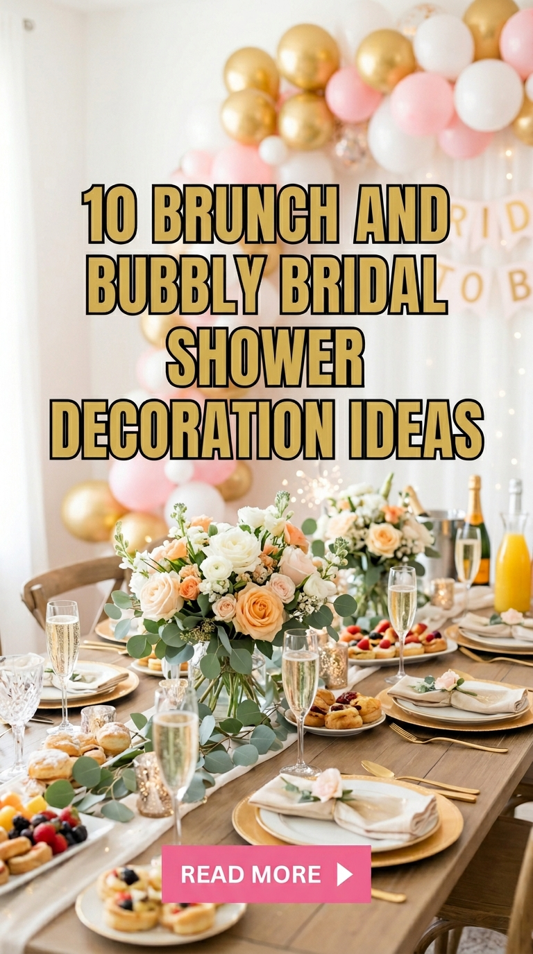 10 Brunch and Bubbly Bridal Shower Decoration Ideas