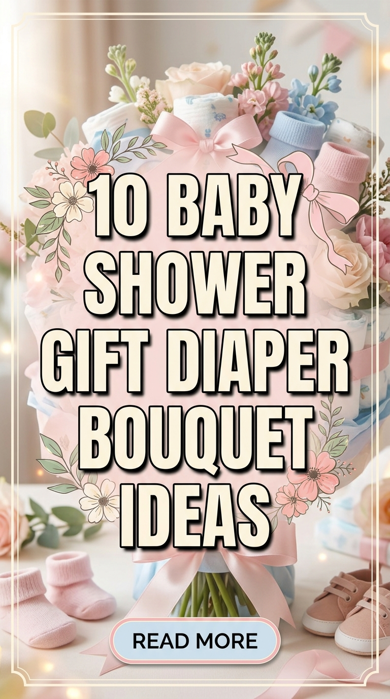 10 Baby Shower Gift Diaper Bouquet Ideas