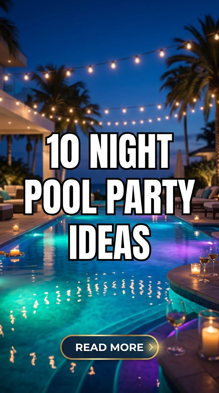 10 Night Pool Party Ideas