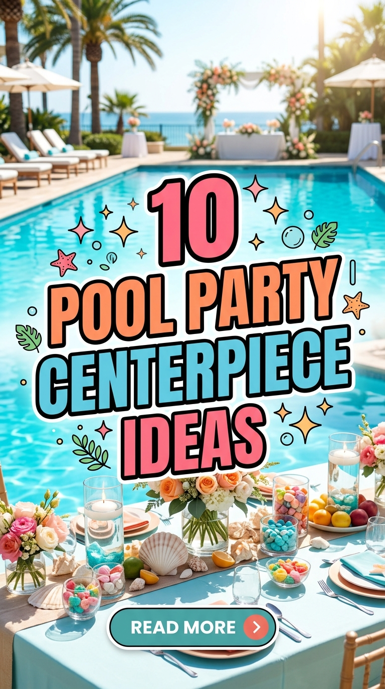 10 Pool Party Centerpiece Ideas