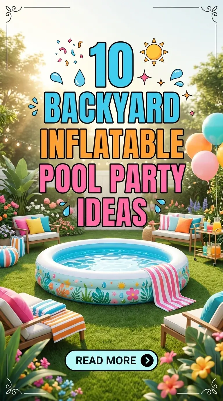 10 Backyard Inflatable Pool Party Ideas