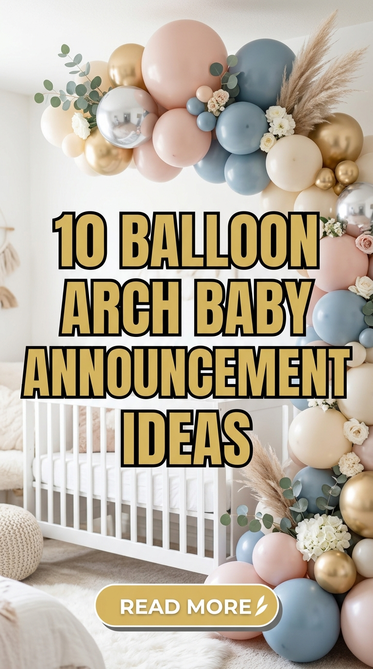 10 Balloon Arch Baby Announcement Ideas