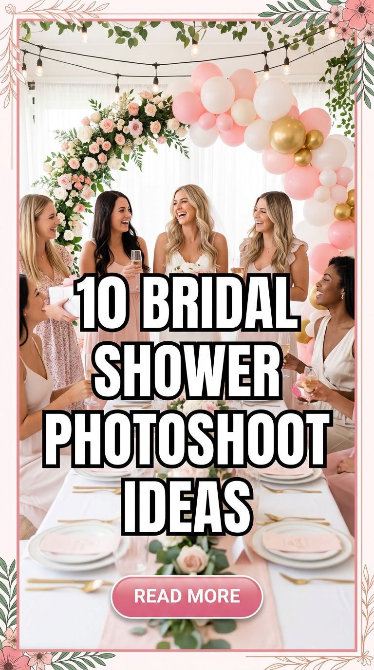 10 Bridal Shower Photoshoot Ideas