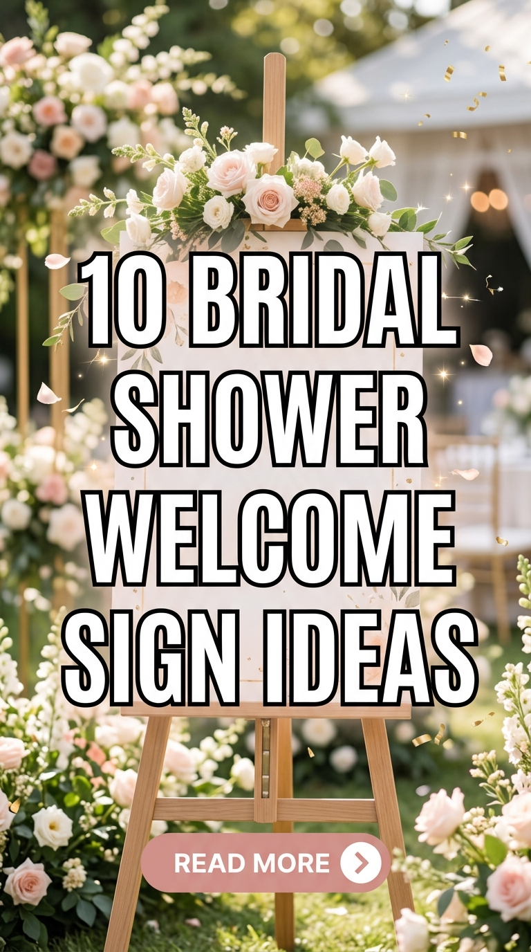 10 Bridal Shower Welcome Sign Ideas
