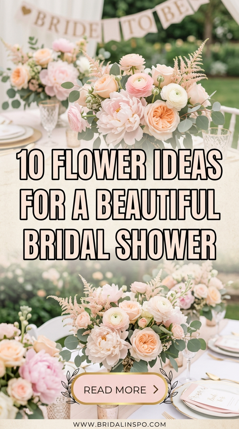 10 Flower Ideas for a Beautiful Bridal Shower