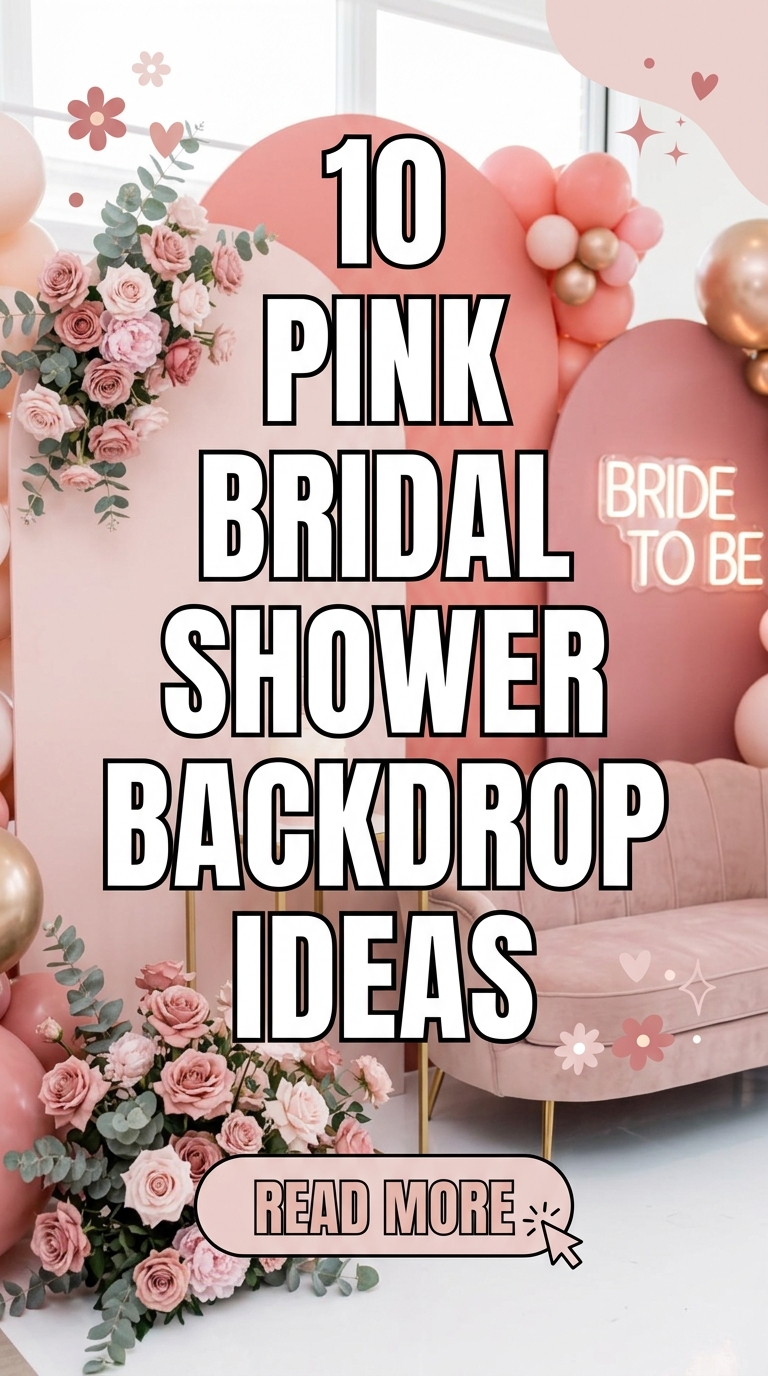 10 Pink Bridal Shower Backdrop Ideas