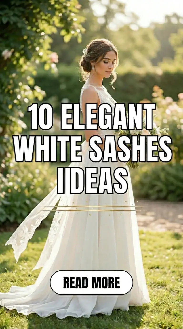10 Elegant White Sashes Ideas