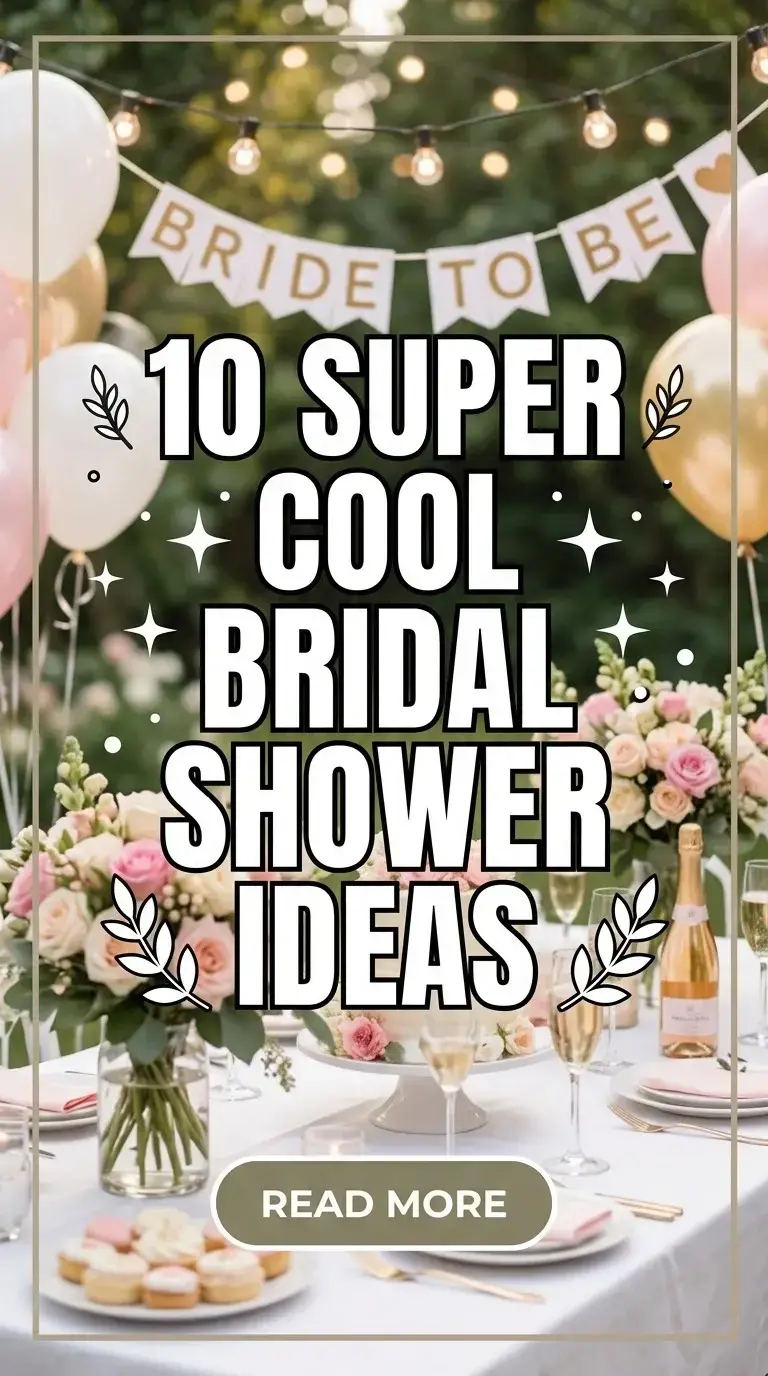 10 Super Cool Bridal Shower Ideas