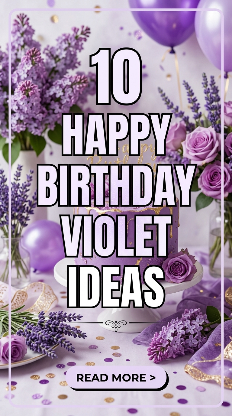 10 Happy Birthday Violet Ideas