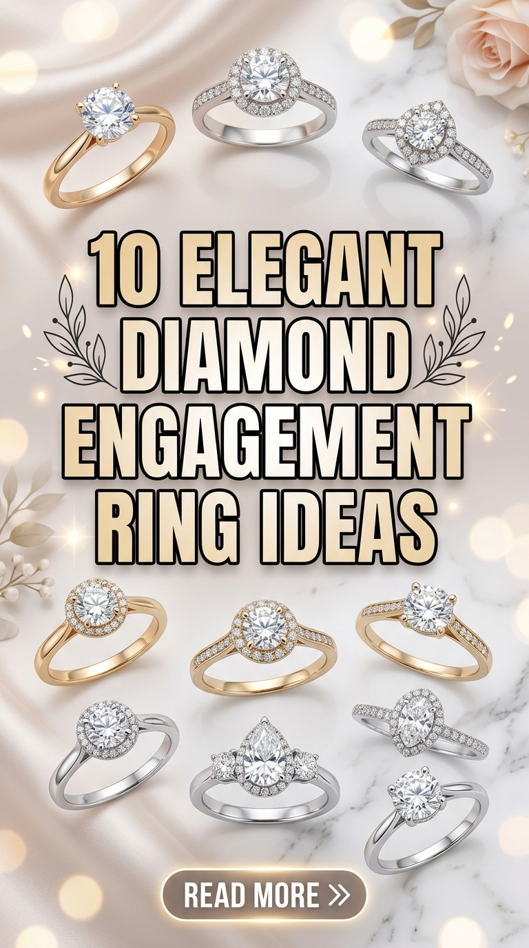 10 Elegant Diamond Engagement Ring Ideas
