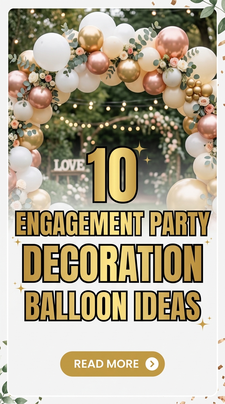 10 Engagement Party Decoration Balloon Ideas
