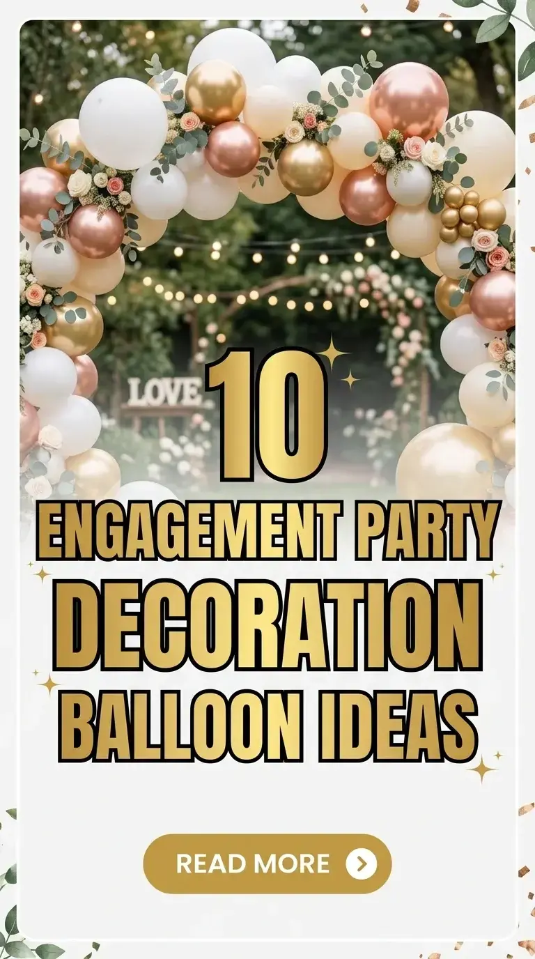 10 Engagement Party Decoration Balloon Ideas