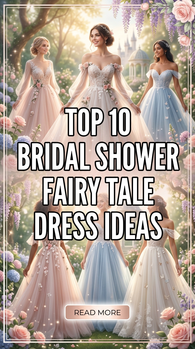 Top 10 Bridal Shower Fairy Tale Dress Ideas