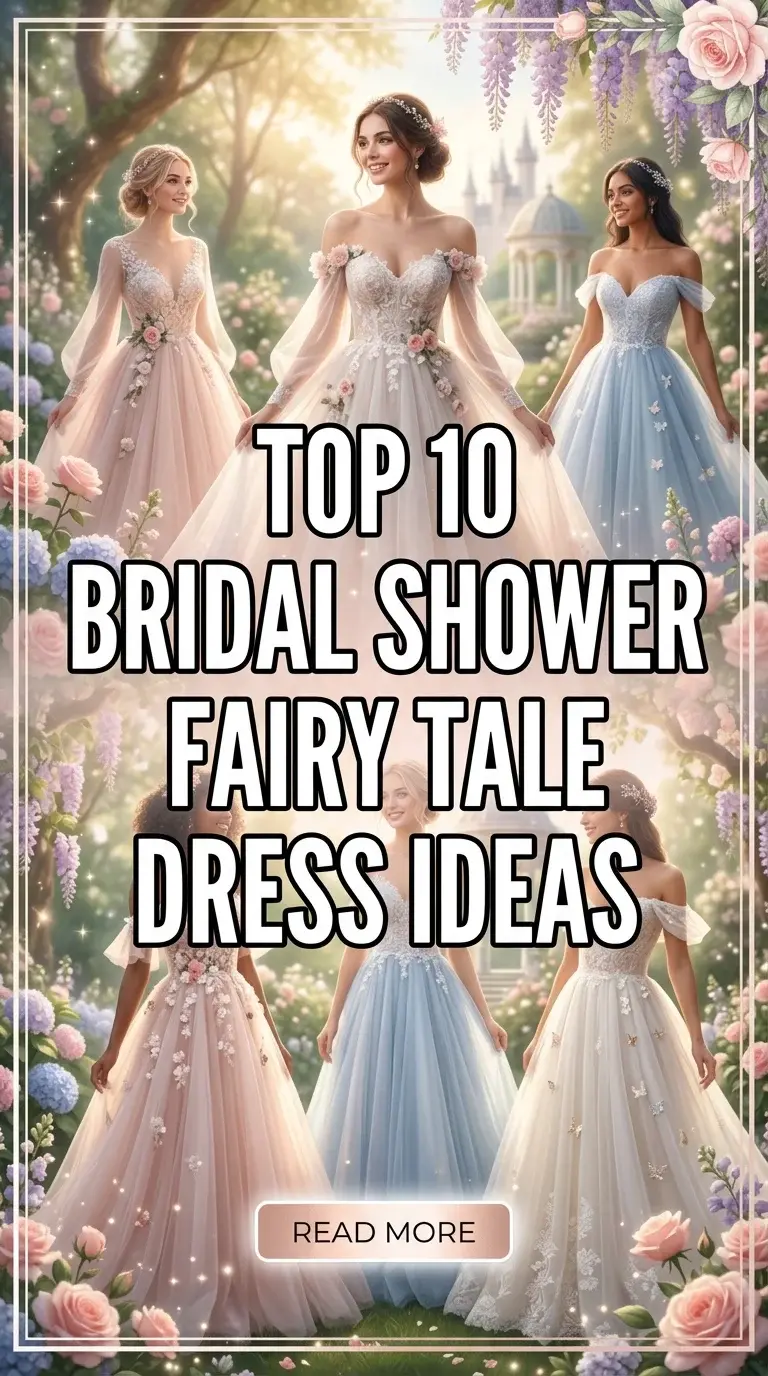 Top 10 Bridal Shower Fairy Tale Dress Ideas