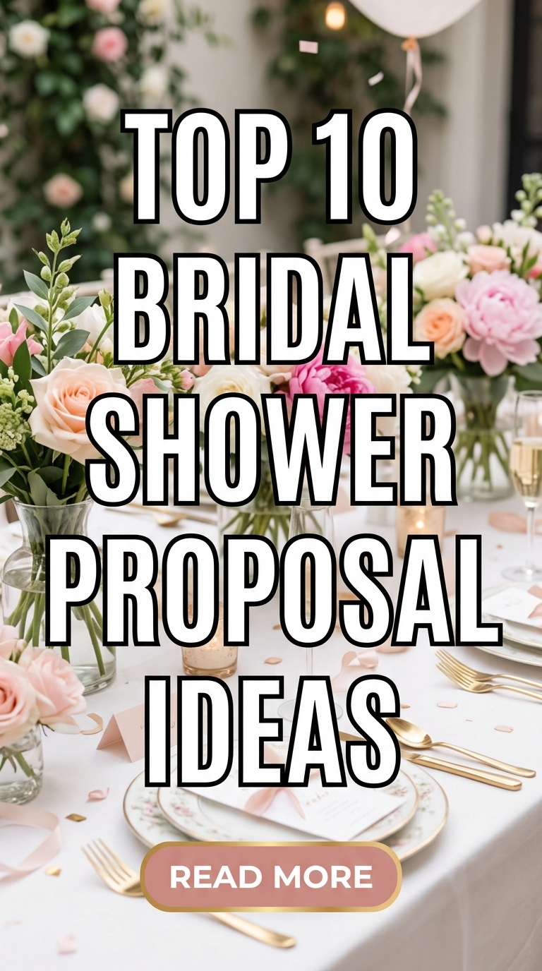 Top 10 Bridal Shower Proposal Ideas