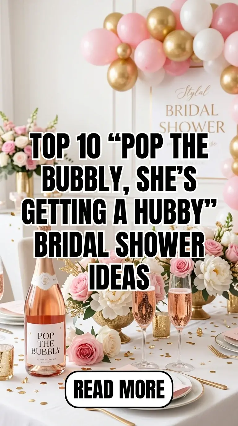 Top 10 “Pop the Bubbly, She’s Getting a Hubby” Bridal Shower Ideas