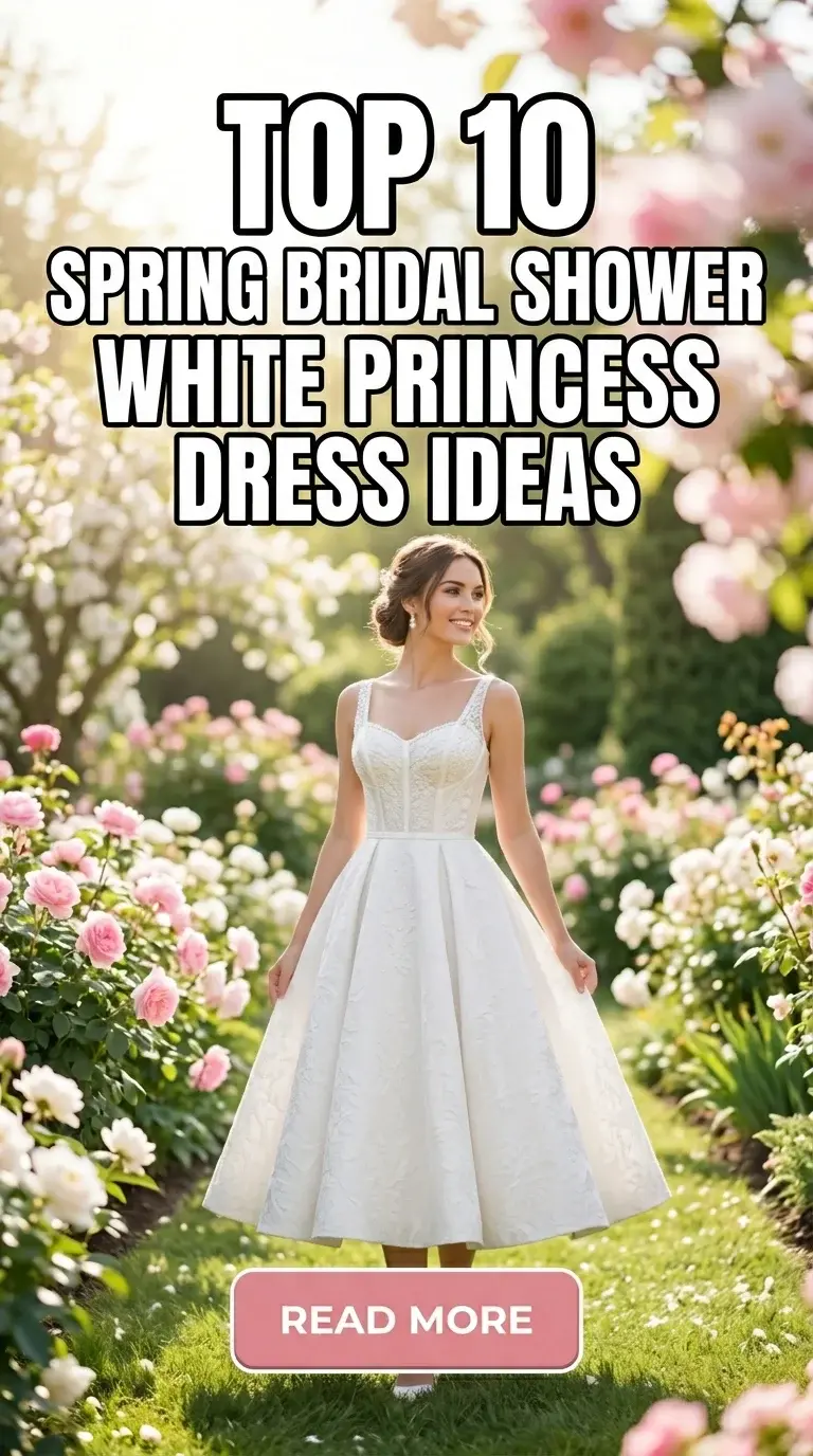 Top 10 Spring Bridal Shower White Princess Dress Ideas