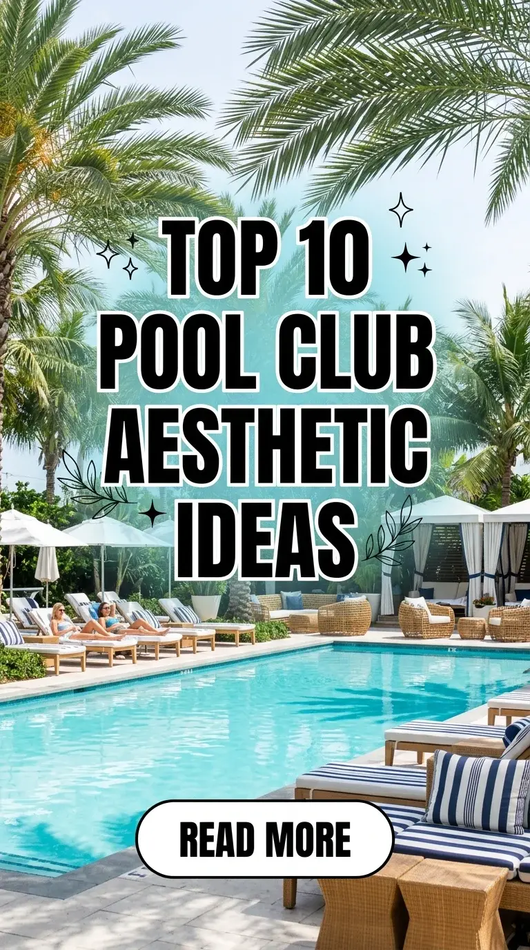 Top 10 Pool Club Aesthetic Ideas